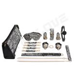 BDSM Bondage Kits with Storage Bag 10PCS Handcuff Mouth Gag Whip Bed Bondage Bundled sex tools for man and woman