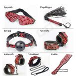 Sexy Leather Bondage Restraint Kit BDSM 7pcs For Adult GameSexy Leather Bondage Restraint Kit BDSM 7pcs For Adult Game