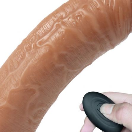 Remote Control Plastic Penis Sex Toys Vibrating Dildos for Women Soft Silicone Rubber Penis with Strong Suction Cup