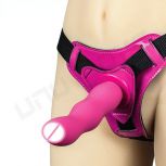 With strong suction dong Adult Novelty Toys Leather Pants Silicone Penis Belt Sex Toy Strap On Harness Dildo For Lesbians