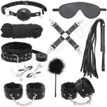 Sexy sm binding leather plush 10-piece set 11-piece set