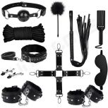 Sexy sm binding leather plush 10-piece set 11-piece set