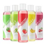 Water Based Long Lasting Fruits Flavor Lube 200ML Edible Sex Lubricant Fruit For Oral Sex