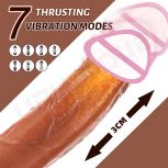 large dildo simulates electrically heated masturbation female automaticity toy vibrating dildo for female