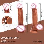 large dildo simulates electrically heated masturbation female automaticity toy vibrating dildo for female