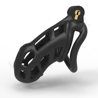 Cobra 2.0 Chastity Lock Black breathable male chastity sex toy