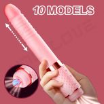 High Quality G-Spot Vibrator Clitoral Nipple Sucking Vibrator Telescopic AV Vibrator Sex Toys For Woman