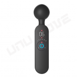 New Intelligent AV Vibrator Black Sex Modes Heating Constant Temperature Massage Stick Female Masturbator