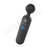 New Intelligent AV Vibrator Black Sex Modes Heating Constant Temperature Massage Stick Female Masturbator