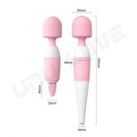 New Style Big AV Massager Pink/Black 10 Frequency Female Vibrator Sex Toys Tongue Licking Vibrator Masturbator For Woman