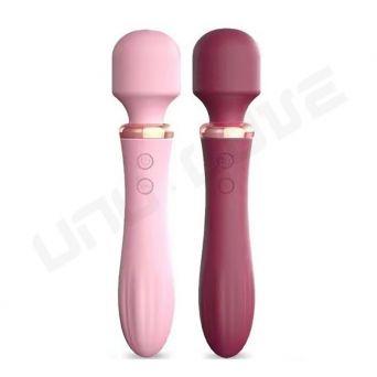 Wholesale Heating AV Massager Vibrator Orgasm For Woman Double Motor Pink/Purple Masturbator For Woman Female Sex Toys