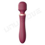 Wholesale Heating AV Massager Vibrator Orgasm For Woman Double Motor Pink/Purple Masturbator For Woman Female Sex Toys