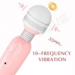 New Style Female AV Massager Double Motor 10 Frequency Vibration Woman Sex Toys 360 Vibrating Quiet Usb Charging