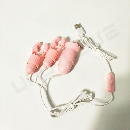 New Electric Shock Breast Clamps Nipple Vibrator For Women/Nipple Vibrator Sex Toy Cheap Masturbator Sex Toys/ Licking Sex Toys