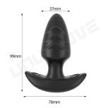 Black Anal Butt Plug Vibrator For Men And Women Remote 10 Frequency Vibration Prostate Massager 360 Vibrating Masturbator