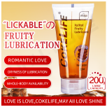 Low Price Cokelife Fruit flavor Lubricant Sex Gel 200ML Oral Sex Water Based Lubricant/Vaginal Lubricant For Sex Lube