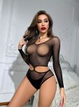 New Style Mesh Sexy Underwear For Women Hollow See-Through Jumpsuit Fishing Net High Elasticity Tight Fit Sexy Lingerie Women