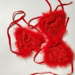 High Quality Red Sexy Lingerie Set Sexy Fur Bikini Bunny Girl Uniform Set Playful Bunny Girl Role Play Women Underwear XX Hot