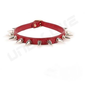 New Style SM Products Metal Nails Gothic Style Leather Neck Collar Sex Collar For Women Leg Ring PU Necklace Choker Bondage