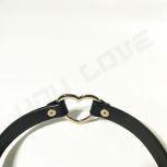 New Sm Products Heart Shape Cosplay Gothic Style Leather Neck Collar Sex Collar For Women Leg Rings BDSM