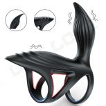 Low Price Alien Shape Silicone Cock Ring Vibrating Bluetooth App Control Penis Ring Sex Toy For Men Masturbator