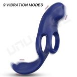 High Quality Arati Blue Cock Ring Vibrating Ring Penis Cover App Bluetooth Prostate Massager Adult Sex Toys For Men Masturbator