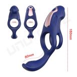 High Quality Arati Blue Cock Ring Vibrating Ring Penis Cover App Bluetooth Prostate Massager Adult Sex Toys For Men Masturbator