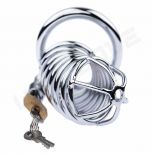 High Quality Metal Stainless Steel Chastity Lock For Men Chastity Cage Sex Toys For Men