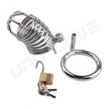 High Quality Metal Stainless Steel Chastity Lock For Men Chastity Cage Sex Toys For Men