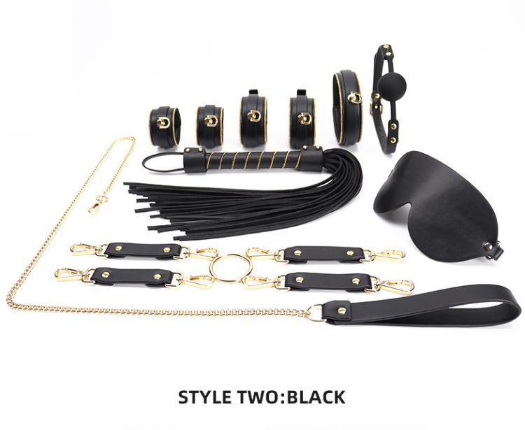 Bondage Set For Women Man Sexy Toys Upscale PU Leather Hanccuff