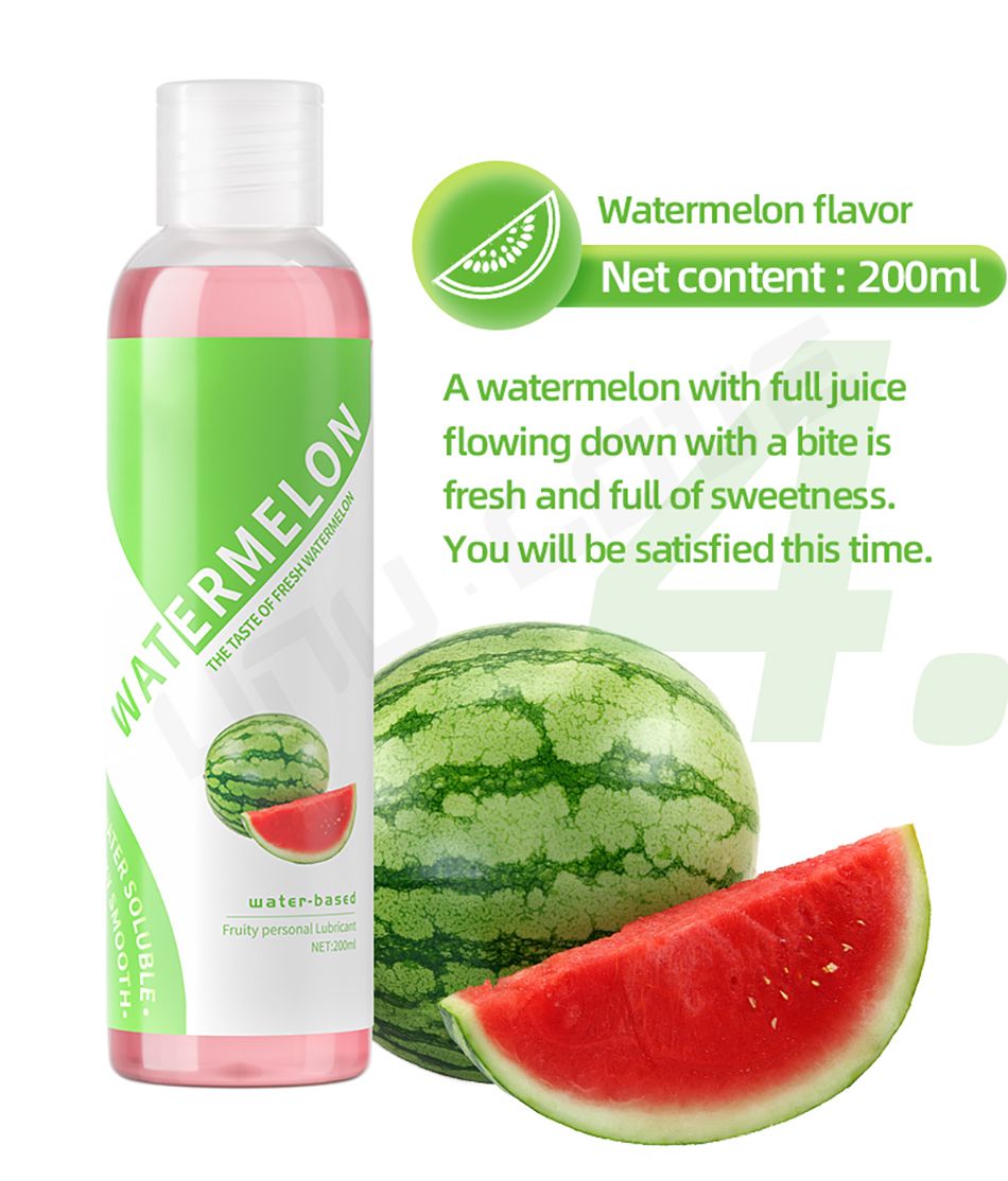 Water Based Long Lasting Fruits Flavor Lube 200ML Edible Sex Lubricant Fruit For Oral Sex