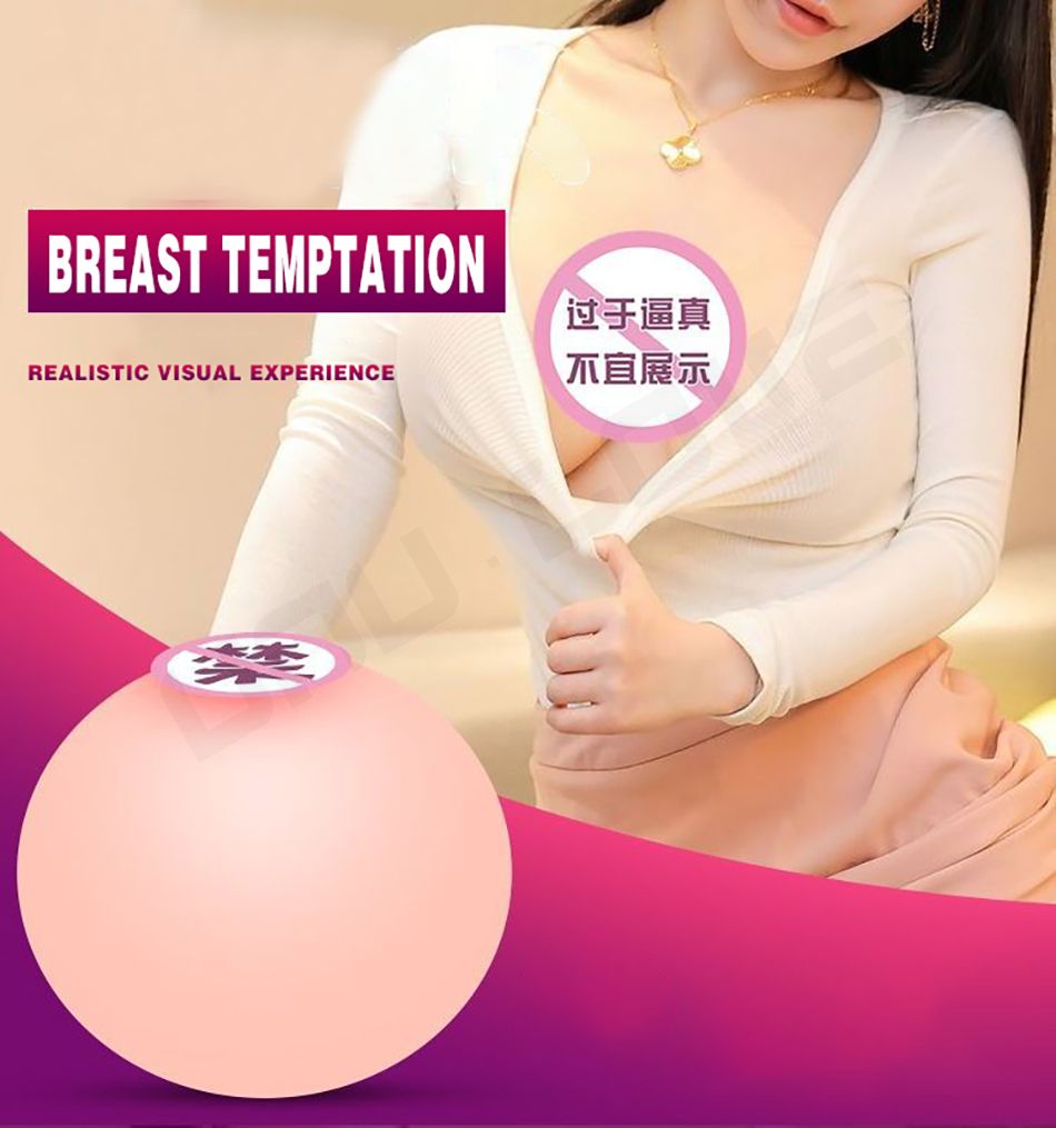 2023 new Toy wholesaler customization Fa ke Rubber Boobs Stress Ball Toy Creative stress relief toys