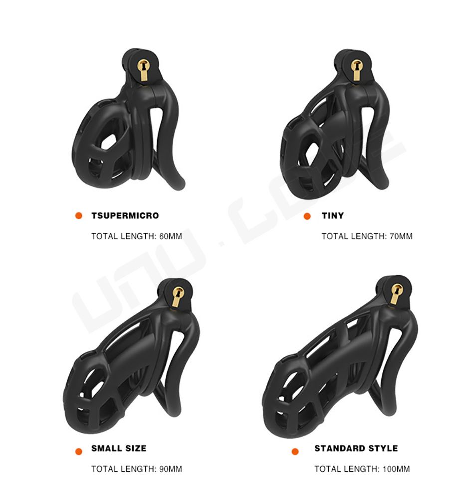 Cobra 2.0 Chastity Lock Black breathable male chastity sex toy