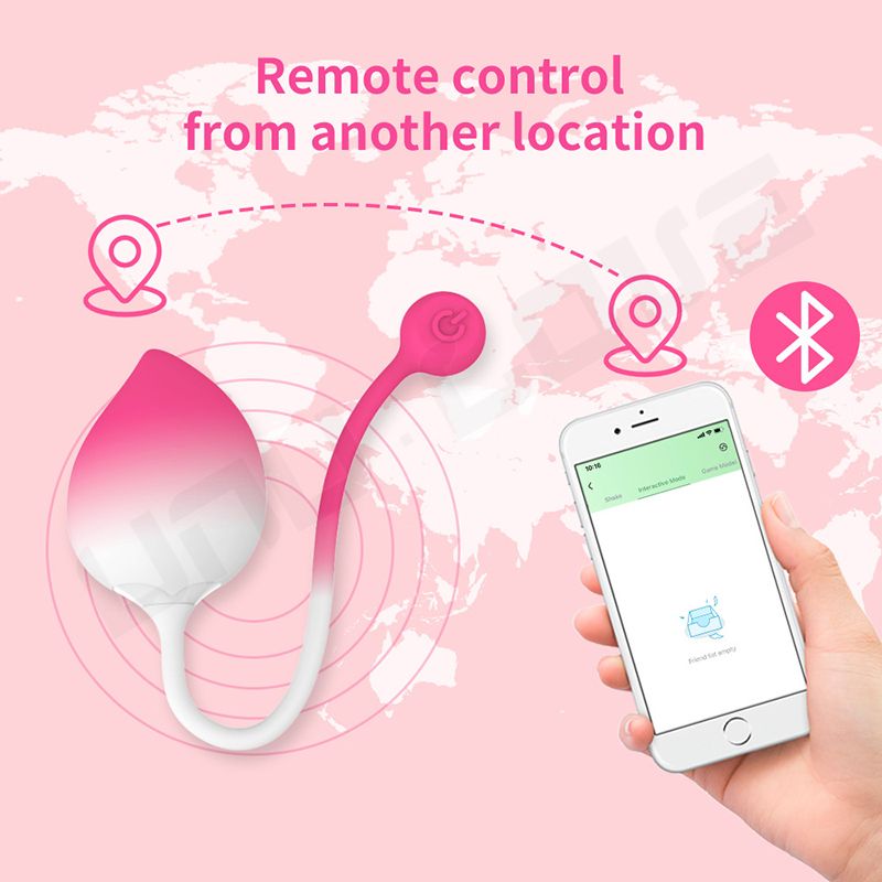 Cheap Peach Remote Jumping Egg Vibrator App Control Body Vibrator Sex Toys For Woman