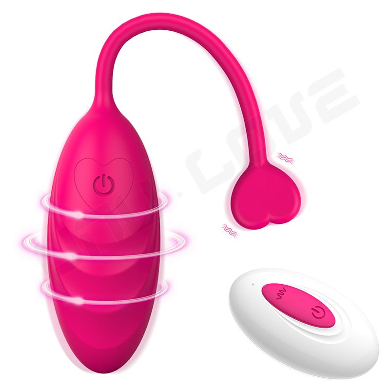 Pelvic Trainer Exercise Ball Heart Shape Mini Love Vibrating Egg Wireless Remote Control Jump Egg Vibrator For Woman Musturbater