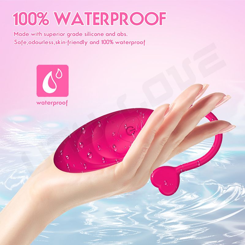 Pelvic Trainer Exercise Ball Heart Shape Mini Love Vibrating Egg Wireless Remote Control Jump Egg Vibrator For Woman Musturbater