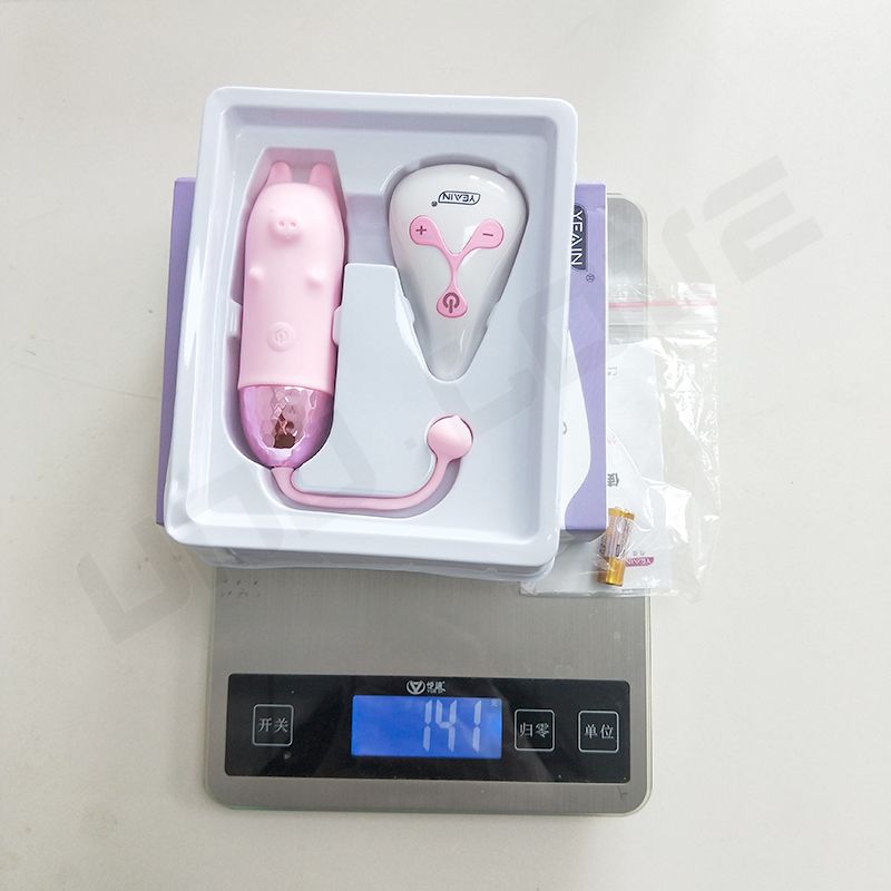 Multiple Colour Piggy Shape Jumping Egg Vibrator With Remote Sex Toys For Woman 10 Vibration