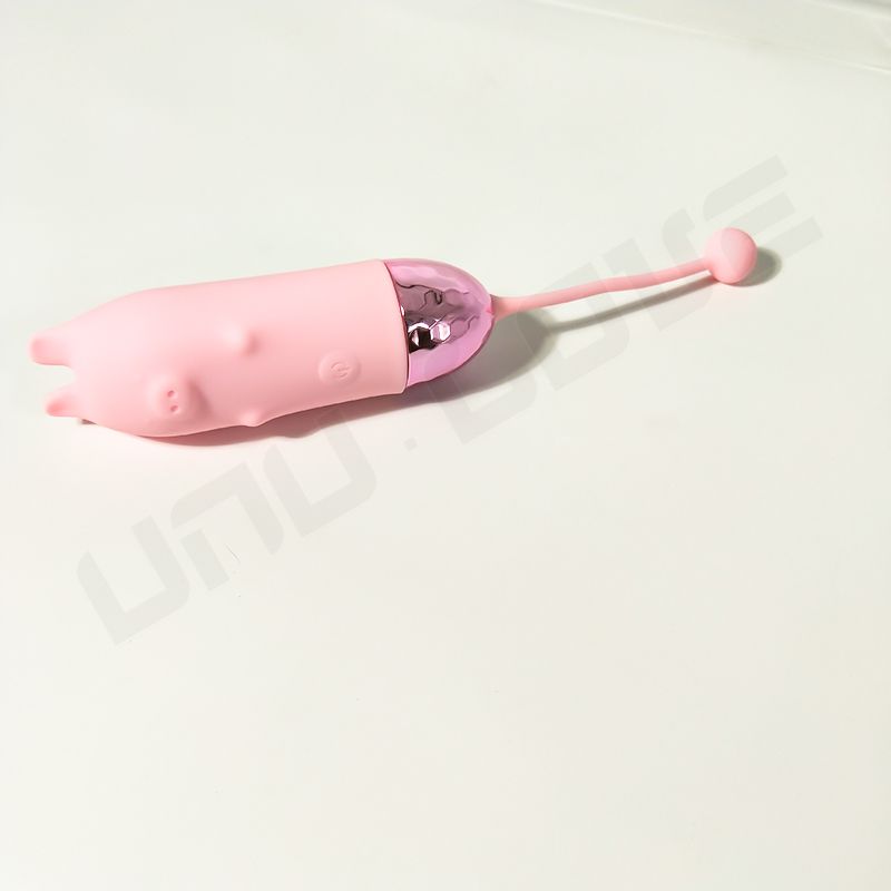 Multiple Colour Piggy Shape Jumping Egg Vibrator With Remote Sex Toys For Woman 10 Vibration