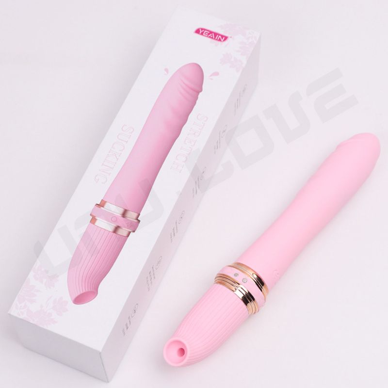 High Quality Vibrating AV Massager Clitoral /Sucking Vibrator Telescopic Female Vibrator Sex Toys