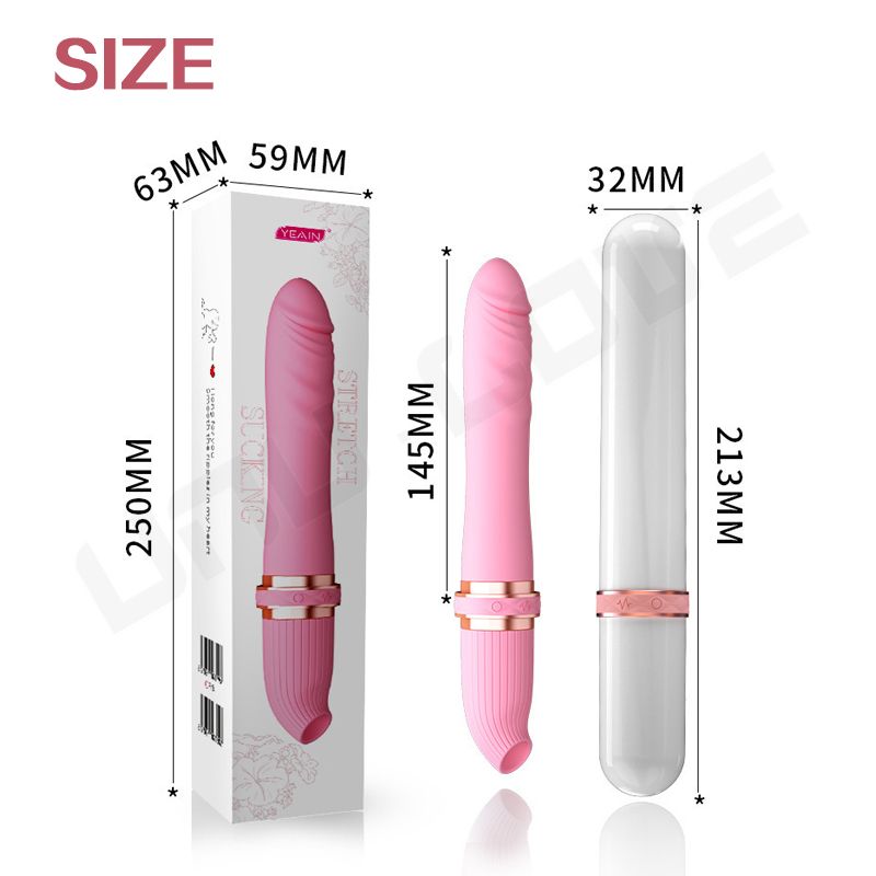 High Quality Vibrating AV Massager Clitoral /Sucking Vibrator Telescopic Female Vibrator Sex Toys