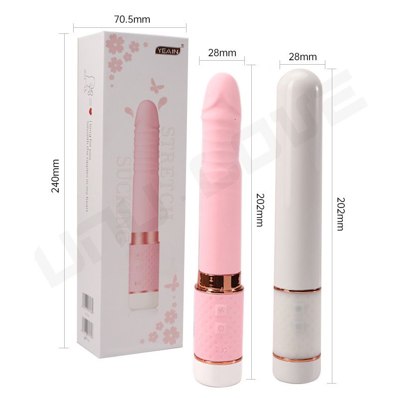 High Quality G-Spot Vibrator Clitoral Nipple Sucking Vibrator Telescopic AV Vibrator Sex Toys For Woman