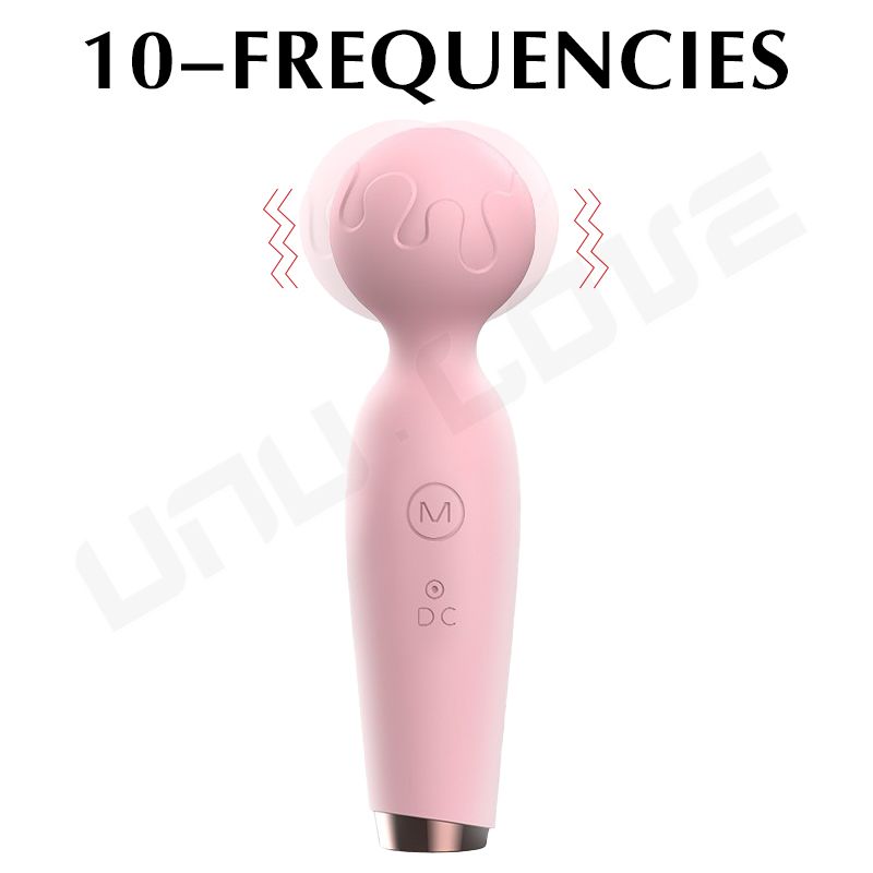 Wholesale Mini Av Vibrator For Female Microphone Pink/Yellow Massage Vibrator Quiet/Cute Clitoral Stimulation Sex Toys For Woman