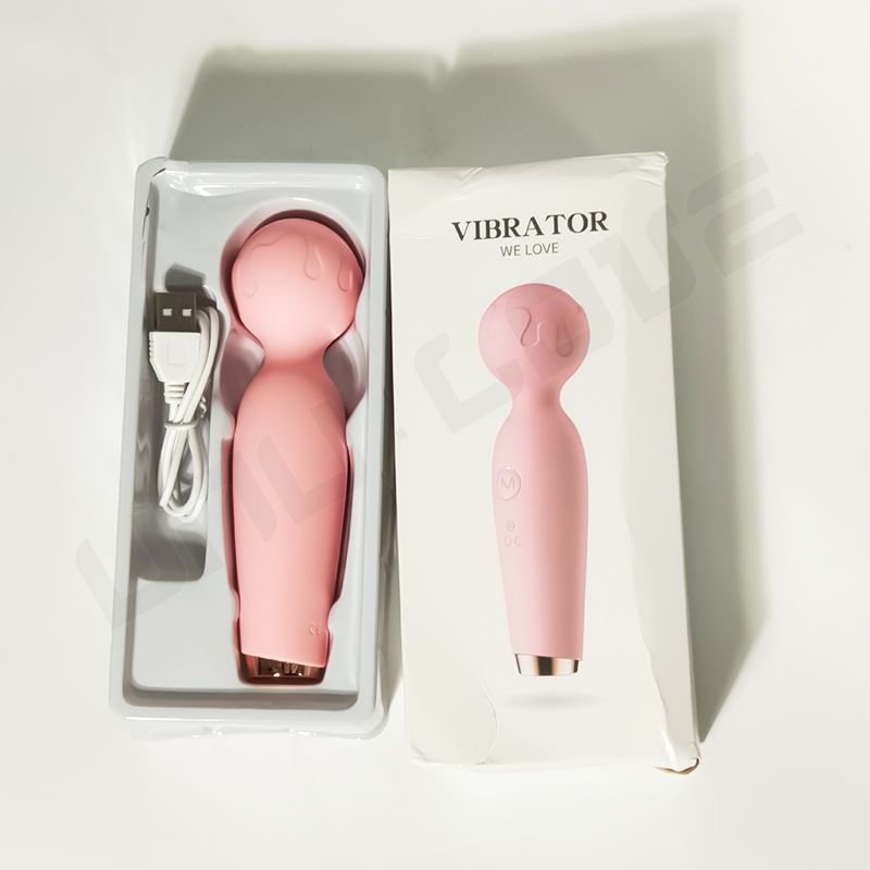 Wholesale Mini Av Vibrator For Female Microphone Pink/Yellow Massage Vibrator Quiet/Cute Clitoral Stimulation Sex Toys For Woman