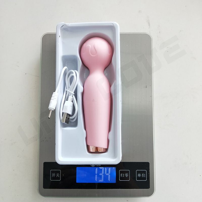 Wholesale Mini Av Vibrator For Female Microphone Pink/Yellow Massage Vibrator Quiet/Cute Clitoral Stimulation Sex Toys For Woman