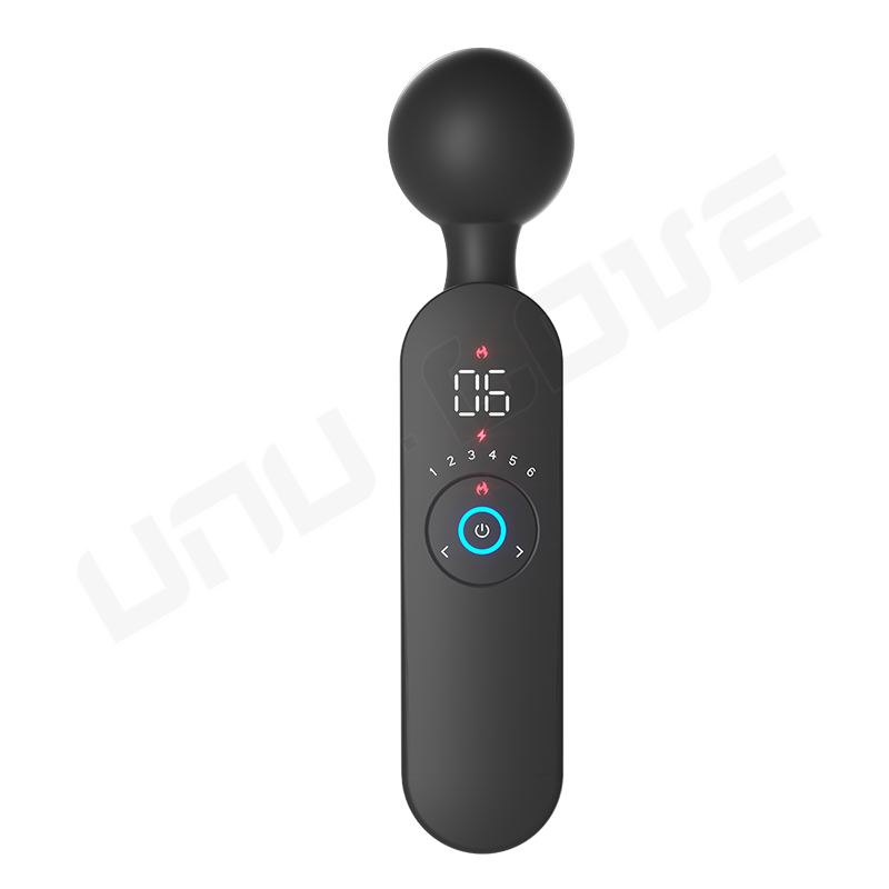 New Intelligent AV Vibrator Black Sex Modes Heating Constant Temperature Massage Stick Female Masturbator