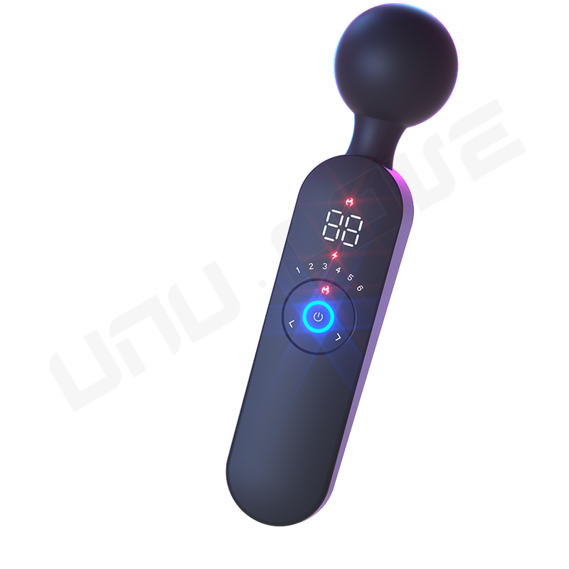 New Intelligent AV Vibrator Black Sex Modes Heating Constant Temperature Massage Stick Female Masturbator