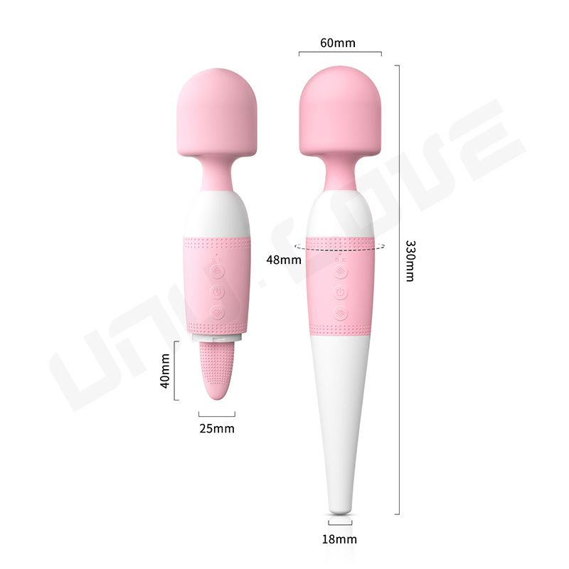 New Style Big AV Massager Pink/Black 10 Frequency Female Vibrator Sex Toys Tongue Licking Vibrator Masturbator For Woman