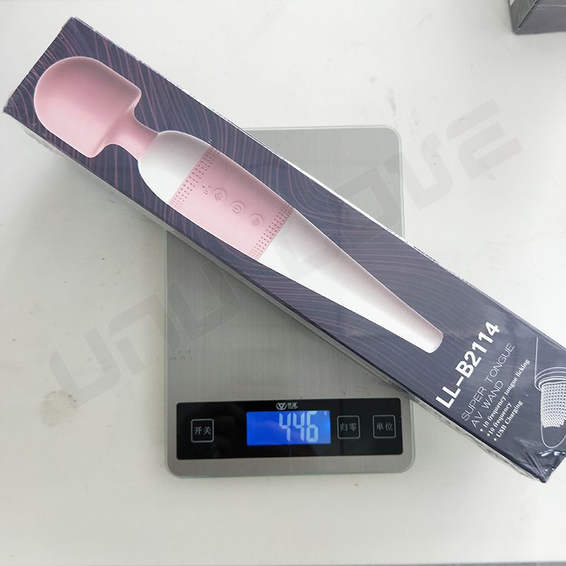 New Style Big AV Massager Pink/Black 10 Frequency Female Vibrator Sex Toys Tongue Licking Vibrator Masturbator For Woman