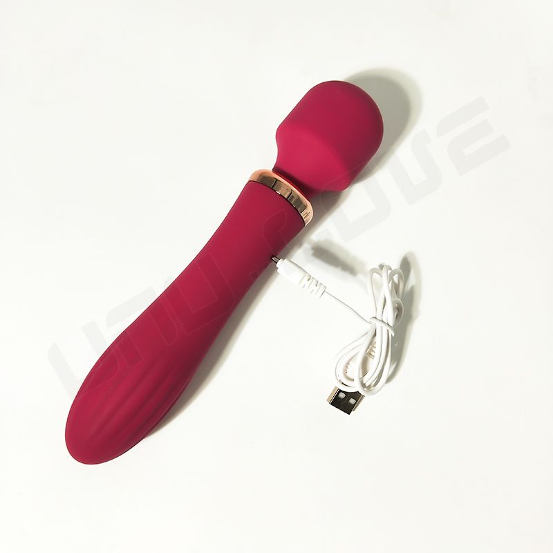 Wholesale Heating AV Massager Vibrator Orgasm For Woman Double Motor Pink/Purple Masturbator For Woman Female Sex Toys