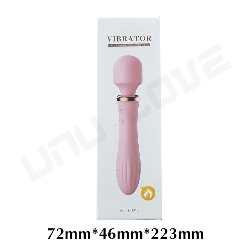 Wholesale Heating AV Massager Vibrator Orgasm For Woman Double Motor Pink/Purple Masturbator For Woman Female Sex Toys